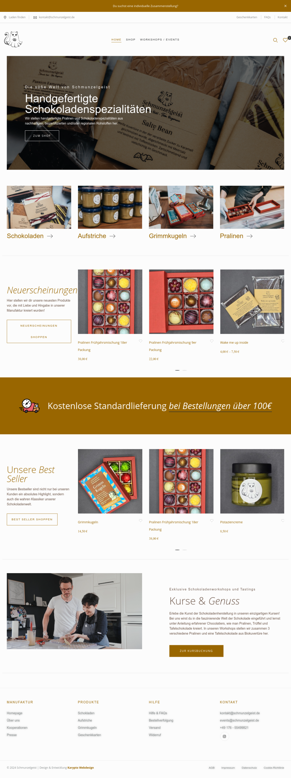 Schmunzelgeist Website